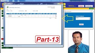 Student Management System in Access 2007 Part 13- Monthly Fees Report