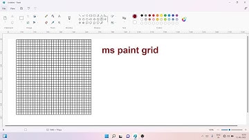 ms paint tutorial how to create or make grid in ms paint  windows 11 #onlineteachingcomputer