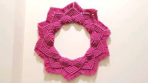 Macrame Mirror Tutorial ~How To Make macrame Mirror ~macrame mandala wall hanging ❤