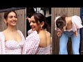 Rakul Preet Singh got Uncomfortable due to her Short Deep Top, Smiled at camera to hide Awkwardness