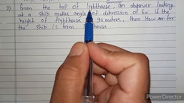 10th Geometry | trigonometry | practice set 6.2 | chapter 6 |maharashtra board |application of trigo