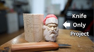 Carving A Fun Simple Beginner Santa--Beginner Lesson/Tutorial