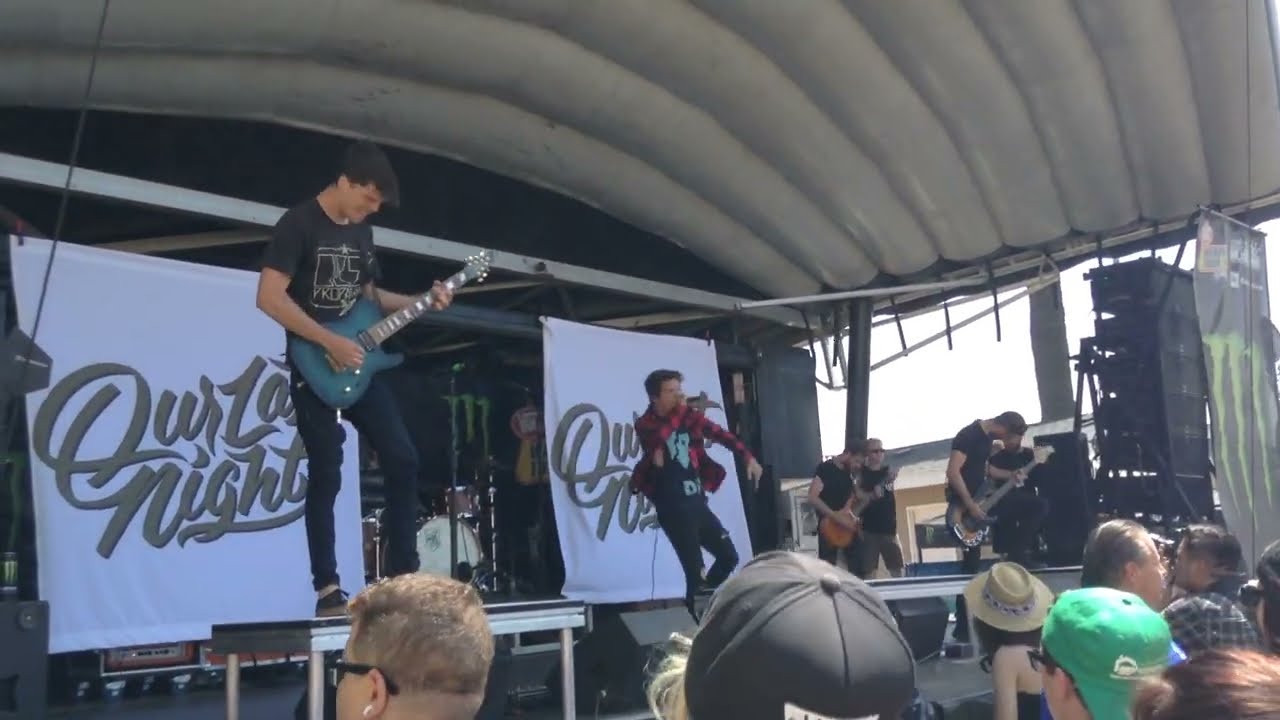 Our Last Night - Same Old War / A World Divided LIVE Warped Tour 2015 Ventura