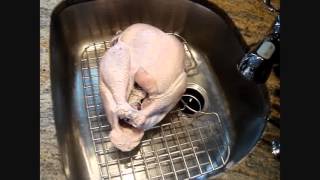 Learn how to brine a turkey. brining turkey makes the meat tender and
moist once it is cooked. make sure that completely defrosted before
bri...