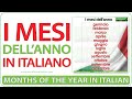 Learn italian months  i mesi dellanno in italiano  months in italian vocabulary