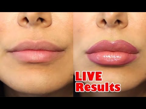 HOW TO GET BIGGER LIPS DIY NATURAL LIP PLUMPING WITHOUT MAKEUP Get Huge Big Lips (LIVE Results)