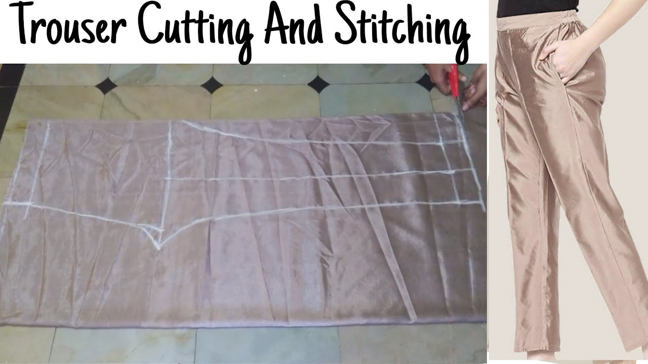DIY Women Pant Ladies Pajama Pant Cutting and Stitching YouTube