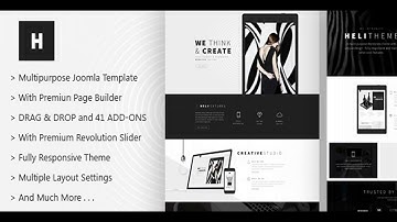 Heli - A Creative Multipurpose Joomla Template | Themeforest Website Templates and Themes