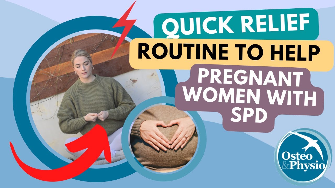 Quick relief routine to help with pregnant women with SPD | 2 minute ...