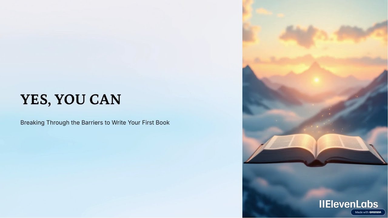Break Through To Writing Your First Book - Start Writing Today - YouTube
