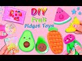 10 DIY FRUIT FIDGET TOY IDEAS - Viral Tiktok POP IT Videos - Handmade Anti-stress Toys