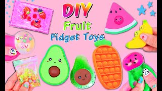 10 DIY FRUIT FIDGET TOY IDEAS - Viral Tiktok POP IT Videos - Handmade Anti-stress Toys