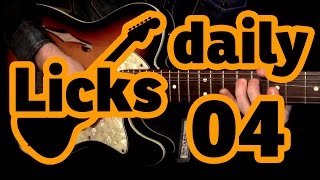 Guitar licks 04  Bm pentatonic lick with backing track
