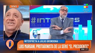 Play video: Luis Margani sobre ser Julio Grondona: "El director me mandó a ver 'El Padrino' con Marlon Brando"