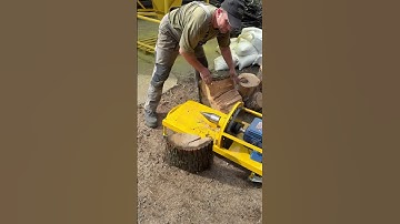 The Ultimate Log Splitter – Skif Screw Cone Power in Action! #logsplitter #woodworking #wood