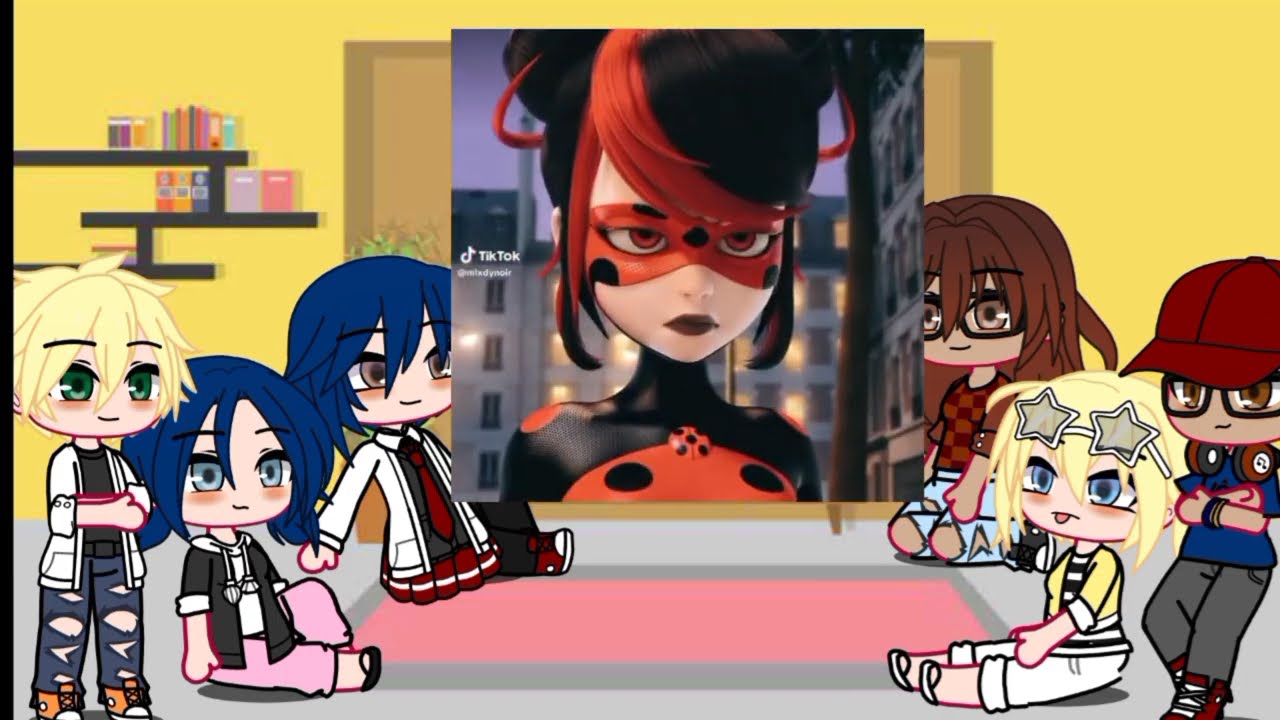 MIRACULOUS LADYBUG💚REACT TO THE FUTURE (SHADYBUG & CLAWNOIR ...