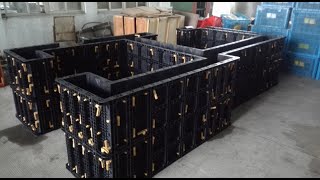 KNC Plastic Formwork Assembly Video for Wall Construction