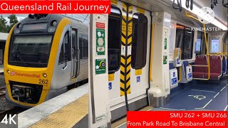 Queensland Rail Journey - SMU 262 + SMU 266 From Park Road To Brisbane Central