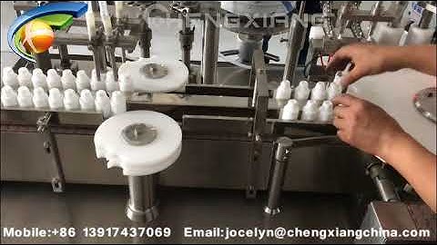 30ml 60ml 120ml Fully automatic eye drop filling plugging capping machine ,e juice filling machine