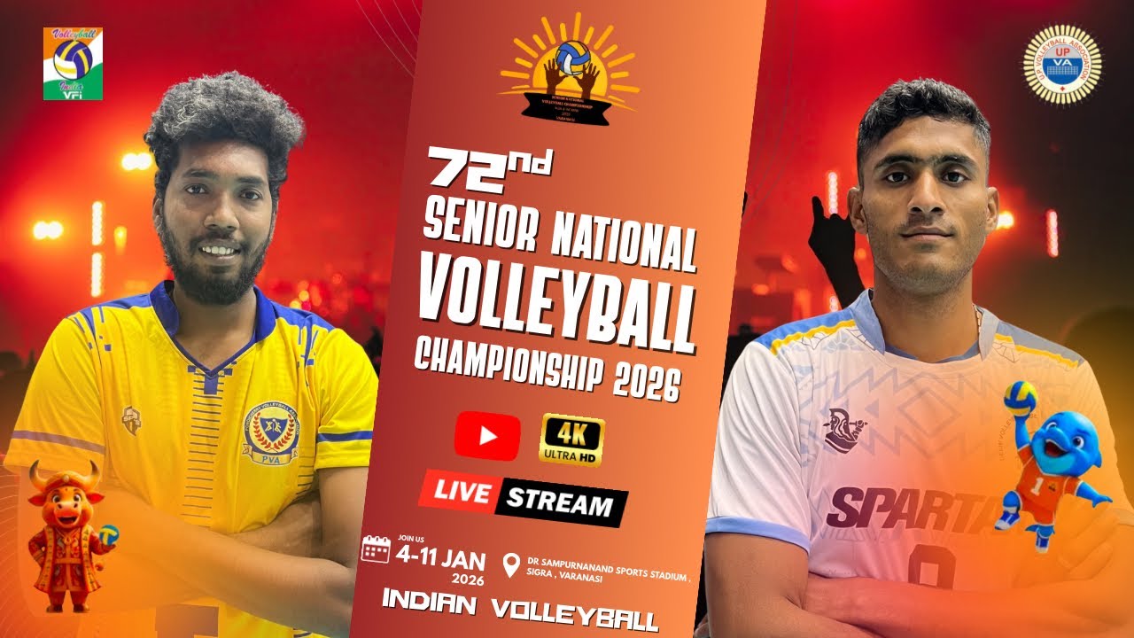 Delhi VS Pondicherry | HD Live | 72nd Senior National Volleyball Championship 2026