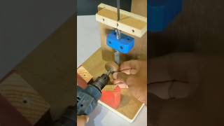 DIY Drill Hack: Make a Mini Jigsaw Table Saw!  #shorts #diy #toolhacks