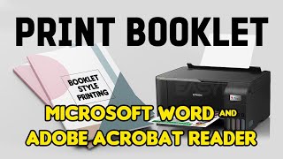 How to Print Booklet Style | Microsoft Word | Adobe Reader | Tutorial screenshot 5