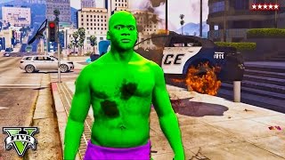GTA 5 HULK MOD!! HULK SMASH!! Epic Incredible Hulk Montage - PC Mods Gameplay (GTA 5 Funny Moments)
