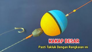 CARA BENAR ! Mengikat rangkaian pancing kakap putih pakai pelampung