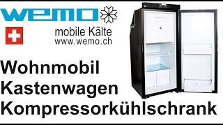 Kompressorkühlschrank für den Kastenwagen Wohnmobilausbau 420 mm Breit  Slim90 WN90L 