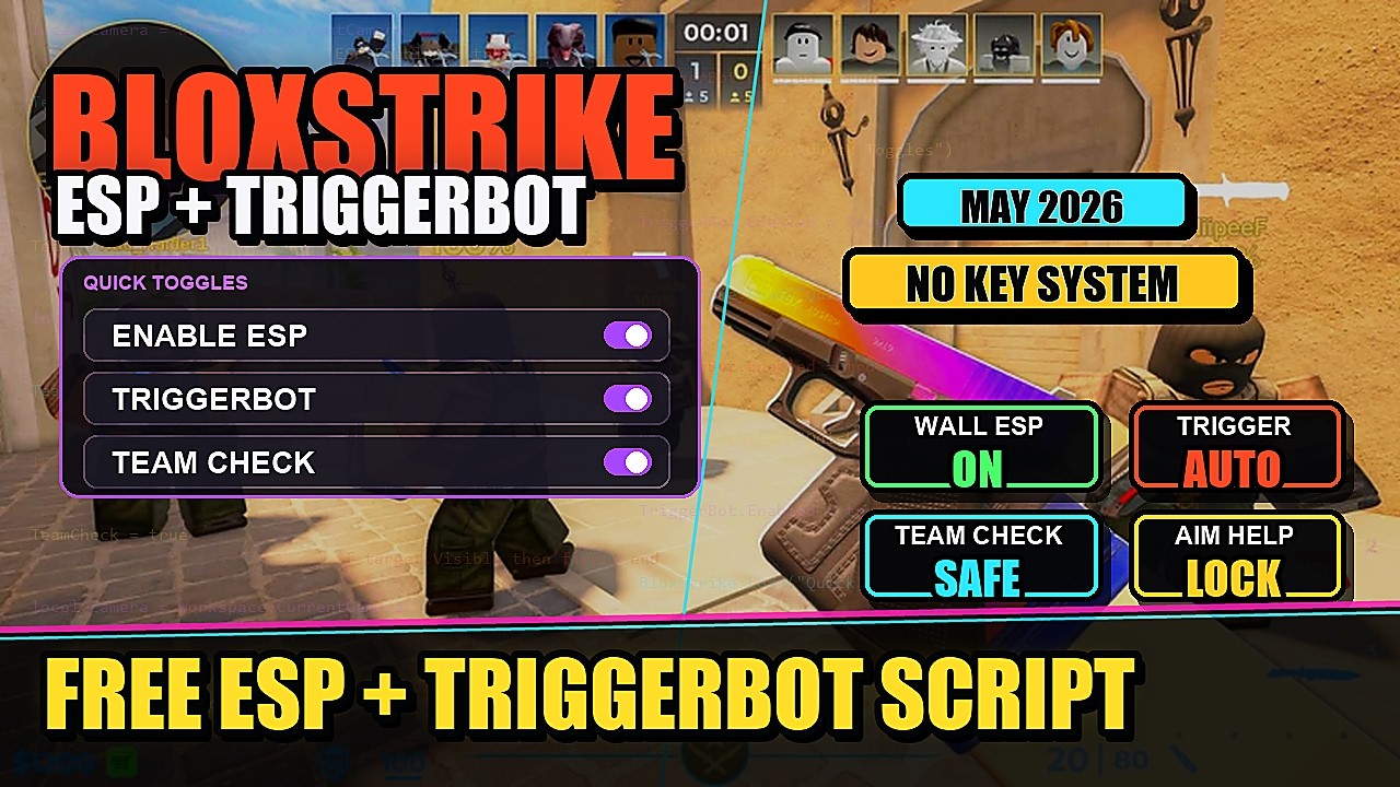 Trigger Bot Script BLOXSTRIKE | WORKING ESP & TRIGGERBOT | FREE SCRIPT MAY 2026 - YouTube
