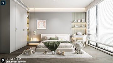 Interior Design Visualization in D5 Render – Easy Tutorial | Childroom Interior Design.