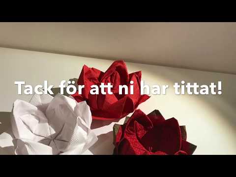Video: Hur Man Dekorerar Servetter Med Färska Blommor För En Semester