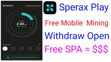 Sperax play Auto mining apps🤑 24 Hours free mining 🤑 payment wallet Open ⚡