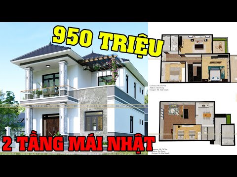 SIÊU PHẨM BIỆT THỰ 2 TẦNG MÁI NHẬT ĐẸP NHƯ TRANH VẼ