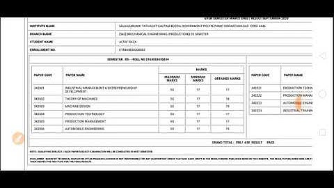 Polytechnic result 2021 आ गई || BTEUP Result || How to check Polytechnic BTEUP Semester results ||