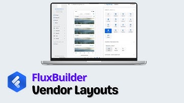 FluxBuilder 📗 Vendor Layouts in the Multi Vendors App (Mobile App Builder 2025)