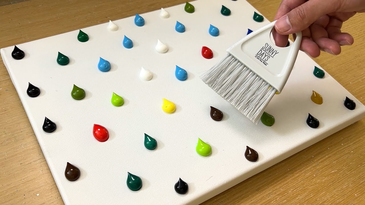 Mini Broom Painting / Easy Painting / Paint a Forest Path