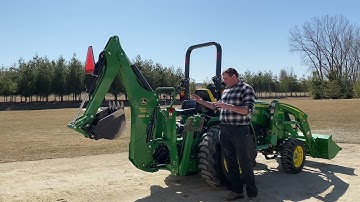 JD 385A Backhoe on 3039R Compact Tractor - Attach/Detach Demo