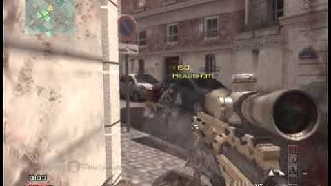 ryns08 - MSR No Scope Headshot MW3 Game Clip
