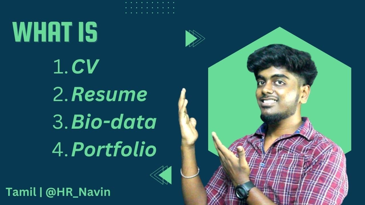 How to create Resume | CV | Bio-data | Portfolio and difference between them to got a job