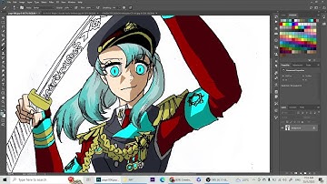 Colouring In Photoshop-CHARACTER DESIGN 5-Timelapse