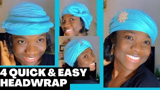 How To Tie Simple Headwrap Yourself/ Tutorial Headscarf / Turban