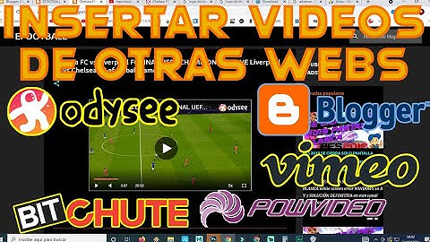 Como poner cualquier video de otra plataforma en mi blogger como mostrar videos de otras paginas