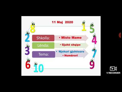 Mësimi në distancë Lenda :Gjuhe shqipe 3 Tema :Numerori - YouTube