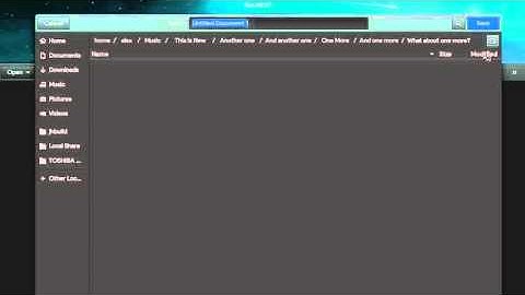 GTK new Pathbar on Gedit | GNOME Devel Preview