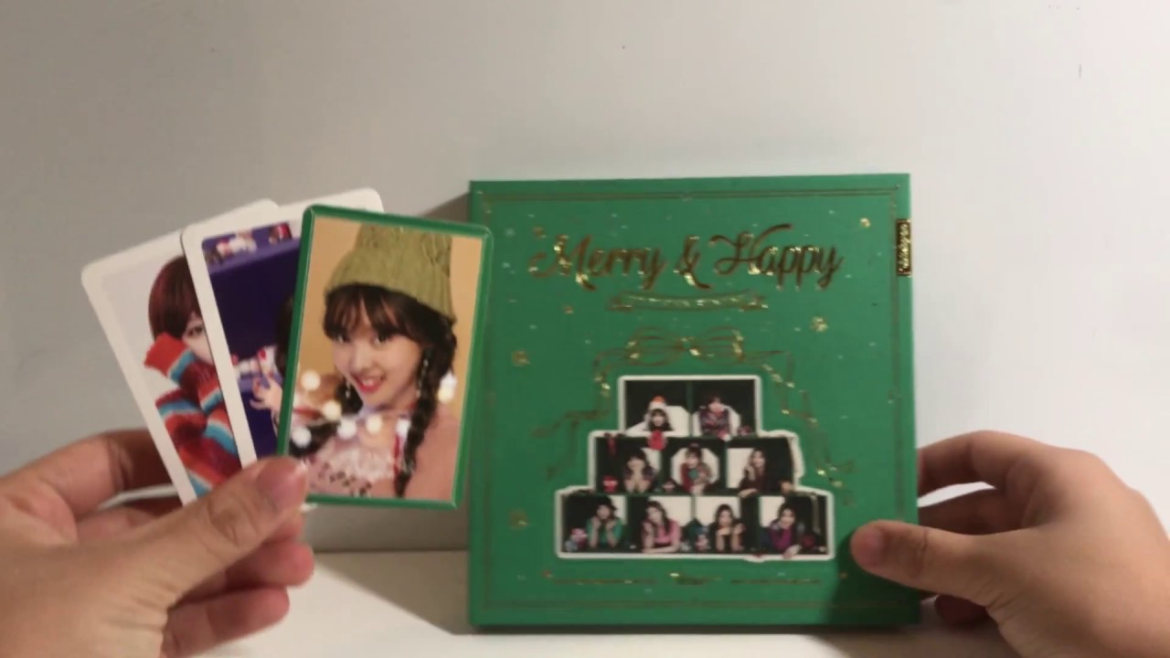 Twice Merry And Happy Unboxing Repackaged Album Merry Ver 트와이스 Youtube