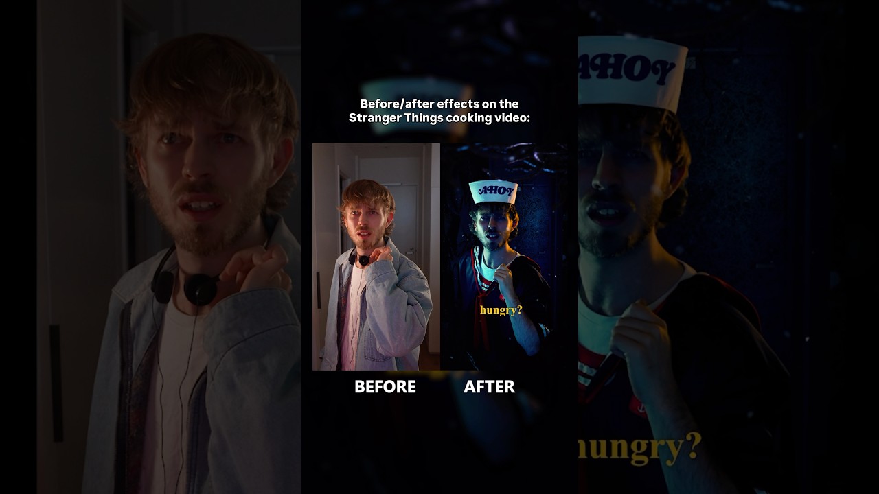 Stranger Things Cooking Edit - BEFORE vs AFTER 🤯