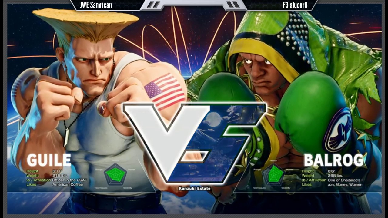 F3 alucarD(Balrog) vs JWE Samrican(Guile) Walraven Weekly Detroit 141