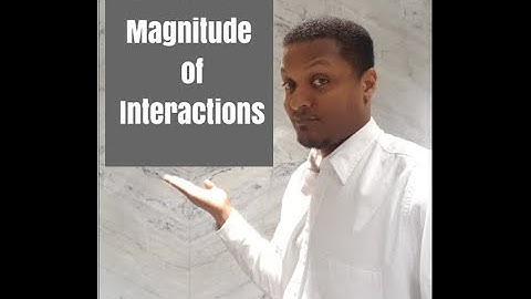 Magnitude of Interactions