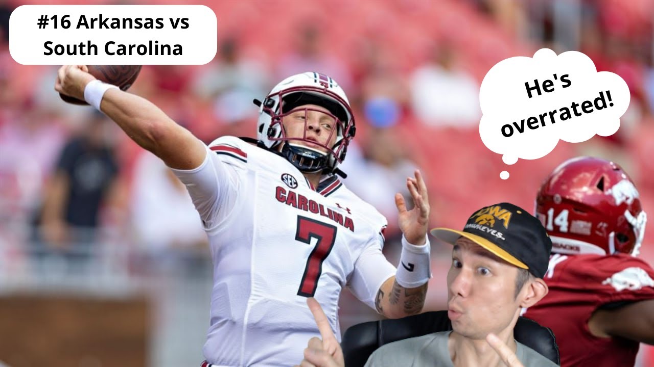 #16 Arkansas vs South Carolina (Spencer Rattler is overrated!) - YouTube